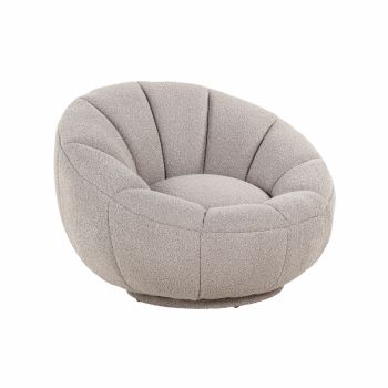 Fotoliu din Stofa boucle Bej Taupe H67xL94xA91cm Kendall Richmond Interiors