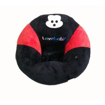 Fotoliu Bebe LovelyBaby Invat Sa Stau In Fundulet XXL 60 cm - Mickey negru rosu