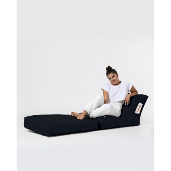 Fotoliu extensibil, Siesta, Ferndale Bean Bag, 55 - 180 cm, poliester impermeabil, negru