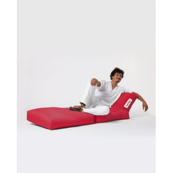 Fotoliu extensibil, Siesta, Ferndale Bean Bag, 55 - 180 cm, poliester impermeabil, rosu