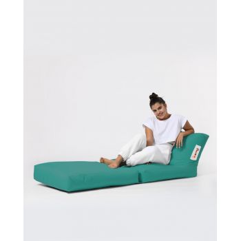 Fotoliu extensibil, Siesta, Ferndale Bean Bag, 55 - 180 cm, poliester impermeabil, turcoaz