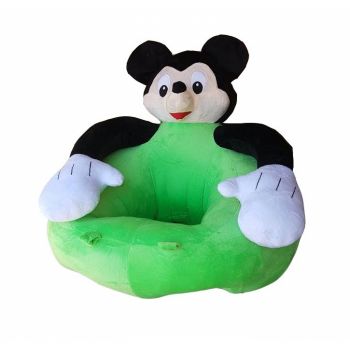 Fotoliu Gigant Mickey Mouse invat sa stau in fundulet, verde