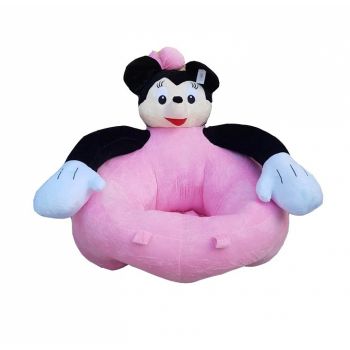 Fotoliu Gigant Minnie Mouse invat sa stau in fundulet, roz