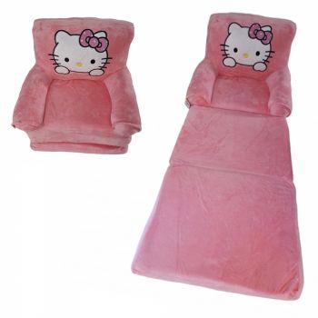 Fotoliu Hello Kitty, cu 3 placi, Extensibil la 115 cm