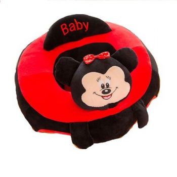 Fotoliu Minnie Mouse pentru bebe invat sa stau in sezut, 50 cm