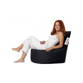 Fotoliu puf, Bean Bag Baton, Ferndale, 70 x 70 cm, poliester impermeabil, negru