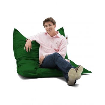 Fotoliu puf, Bean Bag, Ferndale, 100 x 100 cm, poliester impermeabil, verde