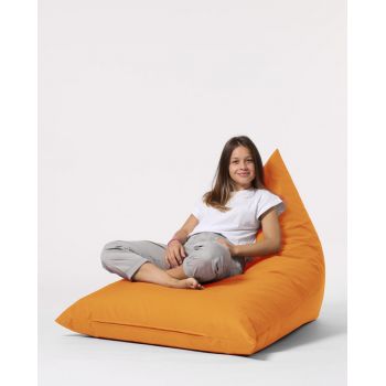 Fotoliu puf, Bean Bag Ferndale, Pyramid Bed, 145 cm, poliester impermeabil, portocaliu