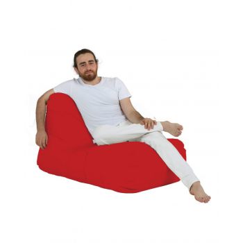 Fotoliu puf, Bean Bag, Ferndale Trendy, 105 x 75 cm, poliester impermeabil, rosu