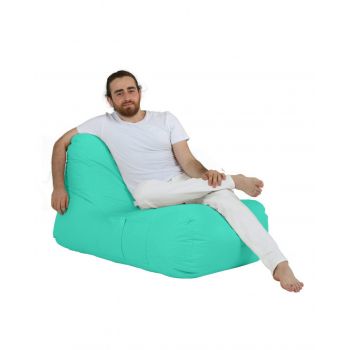 Fotoliu puf, Bean Bag, Ferndale Trendy, 105 x 75 cm, poliester impermeabil, turcoaz