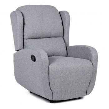 Fotoliu Recliner tapitat cu stofa Marilyn Gri, l75,5xA96,5xH108 cm Fotoliu Recliner tapitat cu stofa Marilyn Gri, l75,5xA96,5xH108 cm