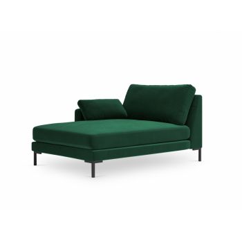 Sezlong tapitat cu catifea Verde H90xL104xA160cm Jade